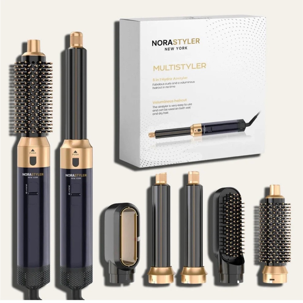 Norastyler Multistyler Hair Tool Set - Black and Gold